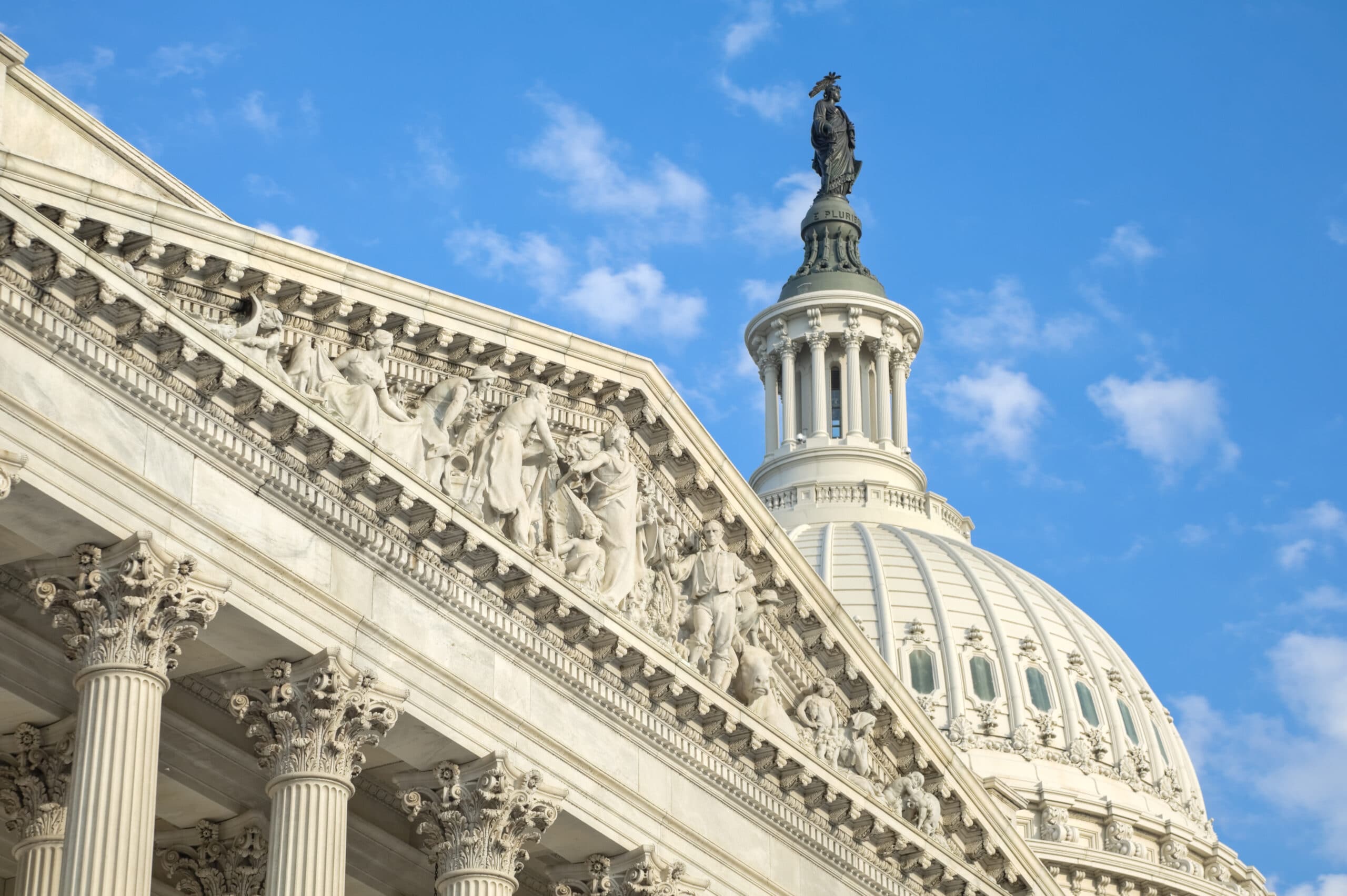 United States Capitol House of Representatives Detail and Dome