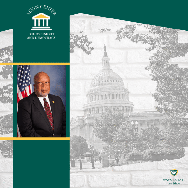 Cover page for Bennie Thompson interview. On the left is an image of Bennie Thompson and on the right an image of the US capitol building