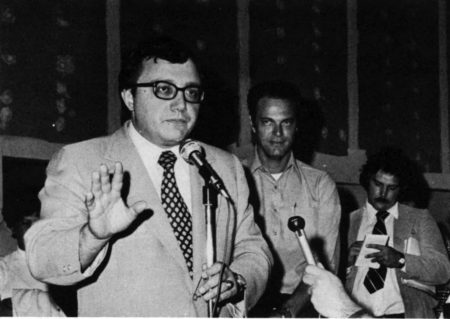 LaFalce Image of Rep. John LaFalce speaking to reporters